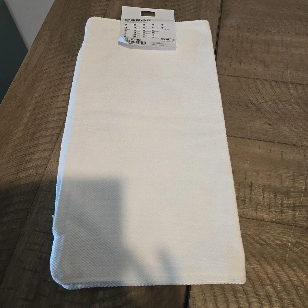 Ikea Ritva White Cotton Pillow Cover 20 x 20